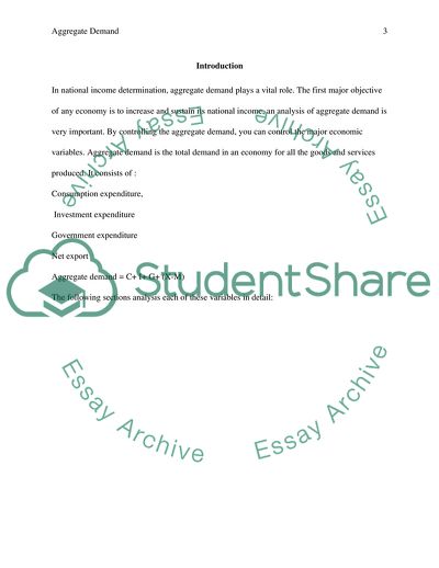 Aggregate Demand and Its Components