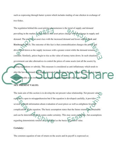 Asset Prices Variability and Pricing Model
