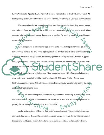 Kiowa& Colorado History