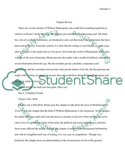 The Known Facts about Shakespeare