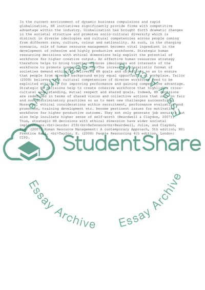 Human Resource Management & Information Management (MBA) pro 5