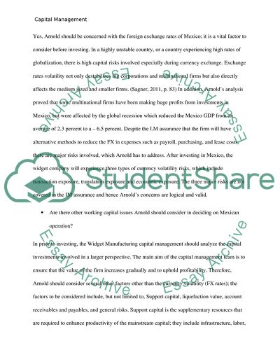 Widget Manufacturing Case study