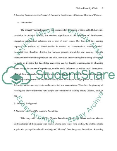 National Identity Crisis