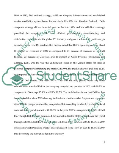 Can Dell Inc Overtake Hewlett-Packard