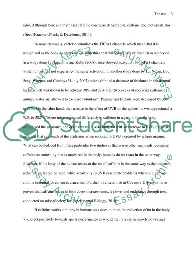 The Use of Caffeine and Its Effects in Endurance Sports Performance