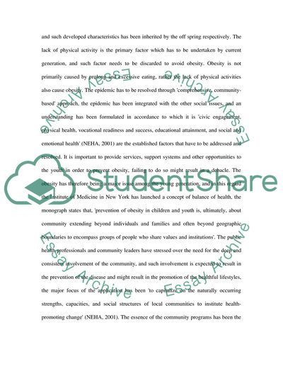 The Solution to the Epidemic of Obesity