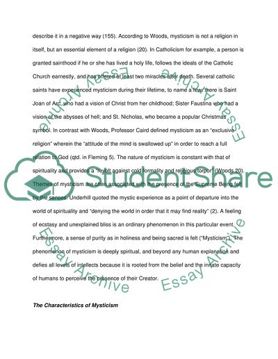 Mysticism in a Womans World