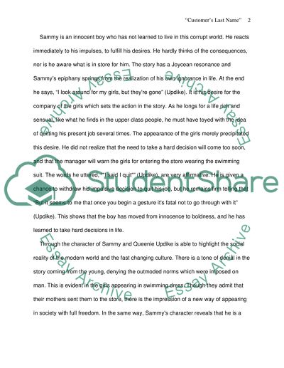 John Updikes A & P: An Appreciation