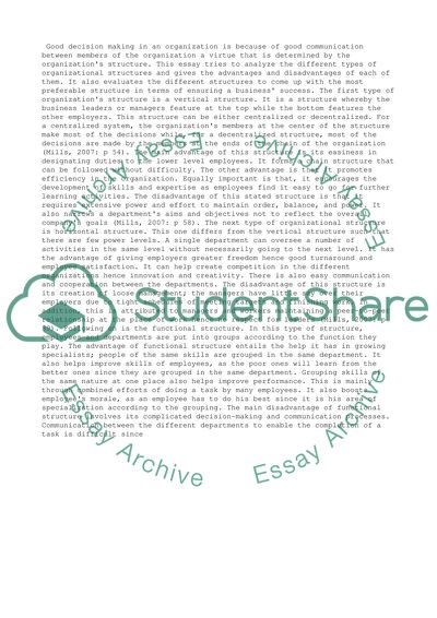 Advantages and Disadvantages of Different Business Structures