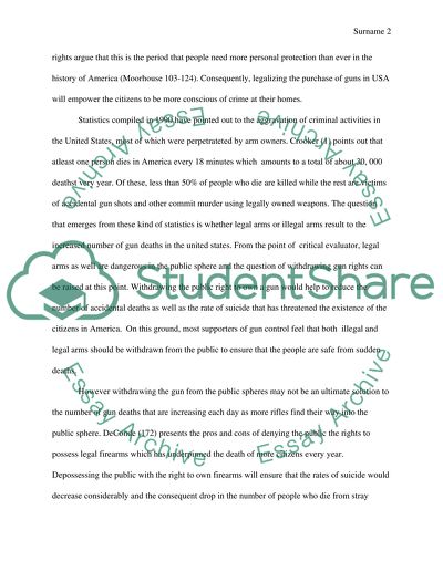 Gun Control Issues in America