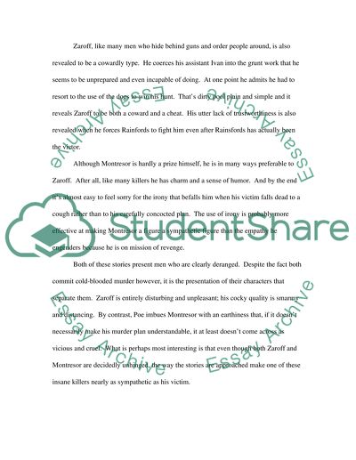 Deviance in Zaroff and Montresor