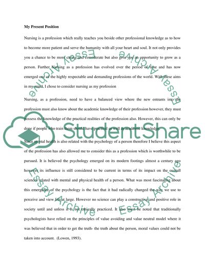 Social Work Nursing Case Study