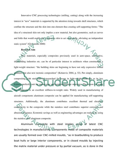 Digital Fabrication Manufacturing Lightweight Structure