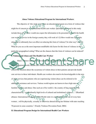 MIH543 - Perspectives on Abuse Violence Module 5 - SLP