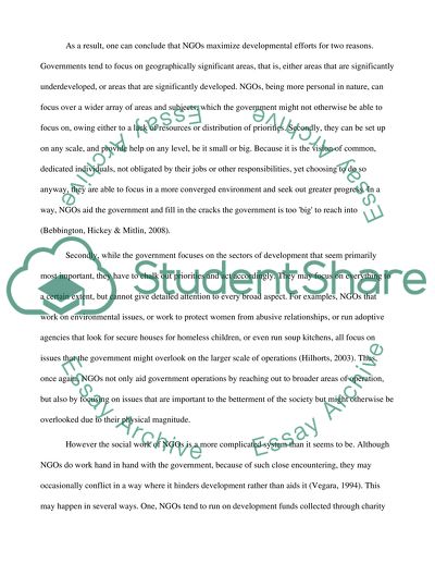 What are NGOs How do they help and hinder development