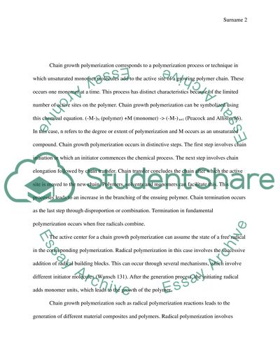 Chain-growth polymerization reactions