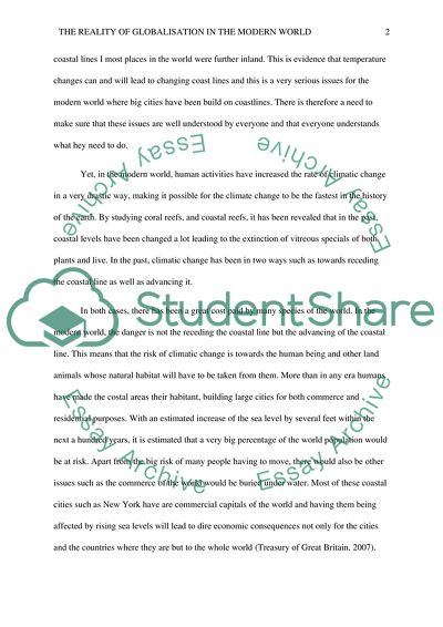 The reality of Global Warming in the Modern World