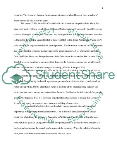 Important current events comes to international economy