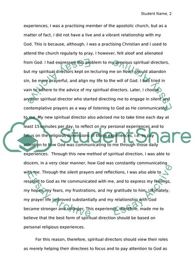 The Ministry of Spiritual Direction