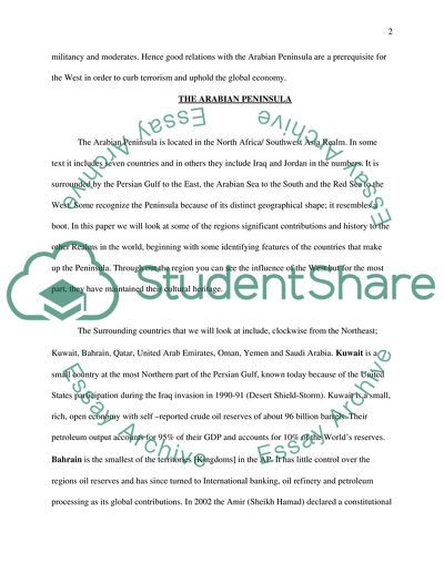 The Mystery of the Arabian Peninsula