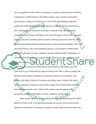 The Role of Strategic PR - Unilever UK