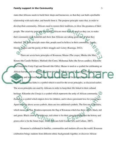 Family support in the Community