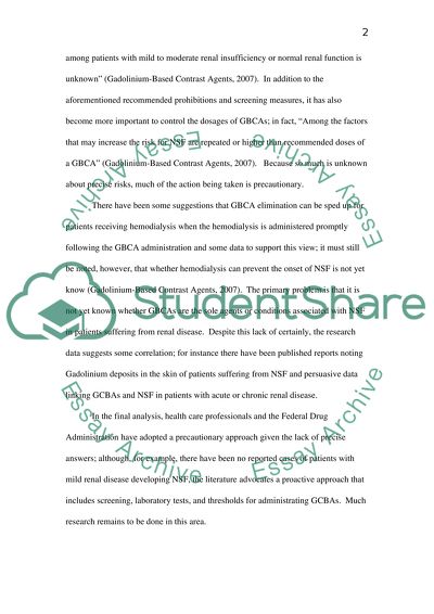 Nephrogenic Systemic Fibrosis