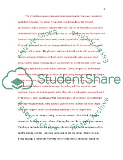 The Servicescape in Manipulating Customers Decision Making