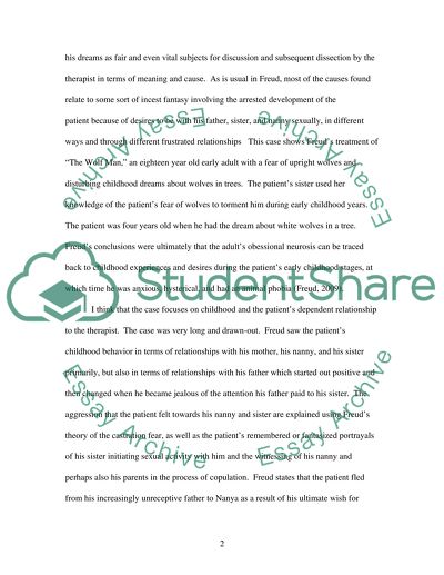 Wolf Man by Sigmund Freud