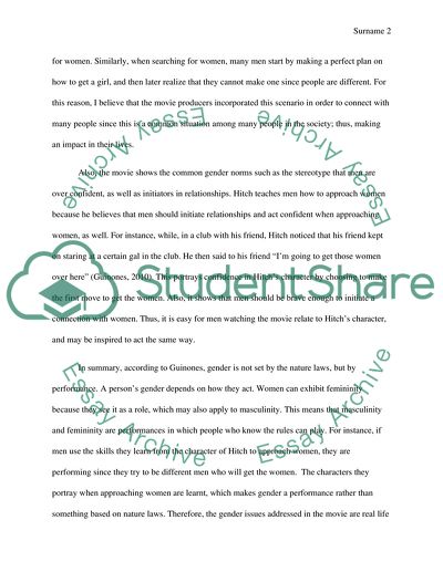 Hitch Movie Critical Analysis