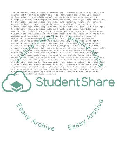 Regulatory Compliance in the Global Shipping Industry