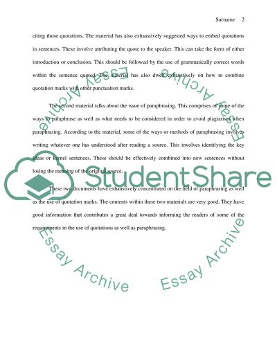 Quoting & Paraphrasing (dp4)