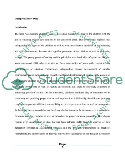 What Are Staff Perceptions Of Safeguarding Children And How The Implement Into Practise
