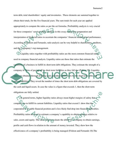 Financial Statement Analysis - Ryanair Holdings Plc and Easy Jet Plc