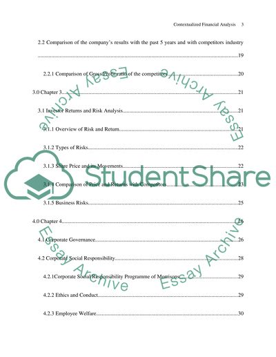 A contextualised analysis of MORRISON (WM) SUPERMARKETS PLC