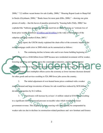 Understanding the Current Mortgage Crisis