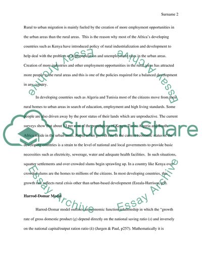 Review of the Economic Development Theories in Africa