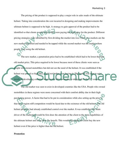 Marketing Strategy for the Ultimate Helmet