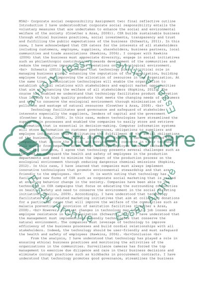 M5A2-Corporate Social Responsability