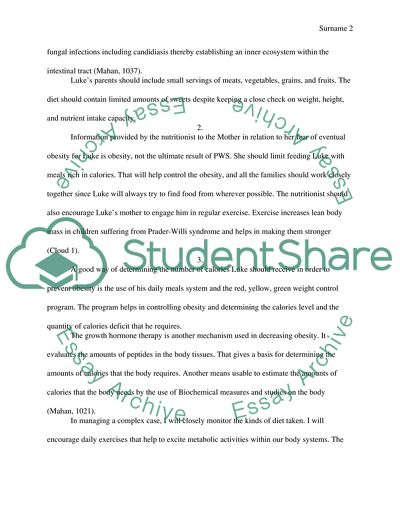 Prader - Willi Syndrome