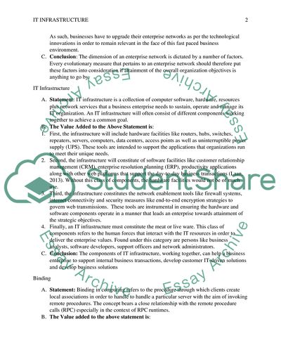 Information Technology Infrastructure