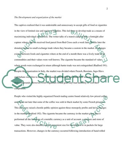 The Economic Organization of a POW Camp