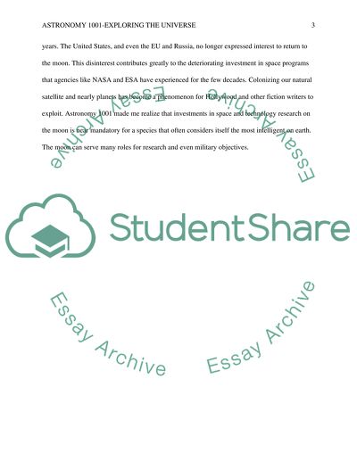 Exploring the Universe