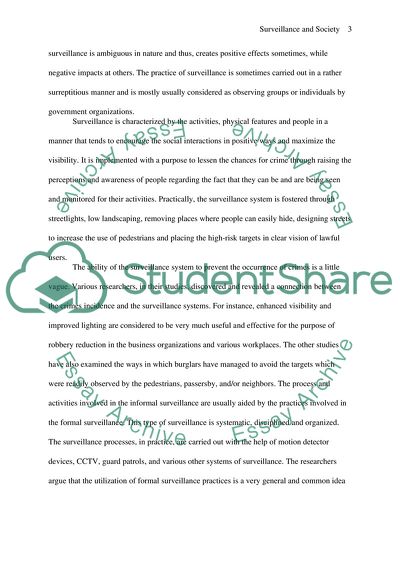 Impact of Surveillance on Society