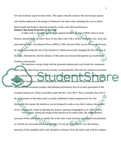 Interleaver Design for Turbo Codes