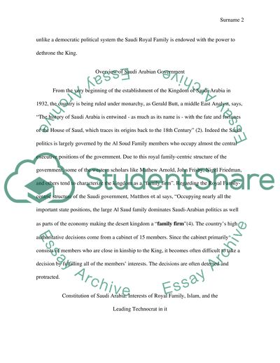 Saudi Monarchy and Its Course along the Passage of History