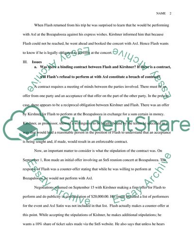 Ron Kirshner vs.Flash