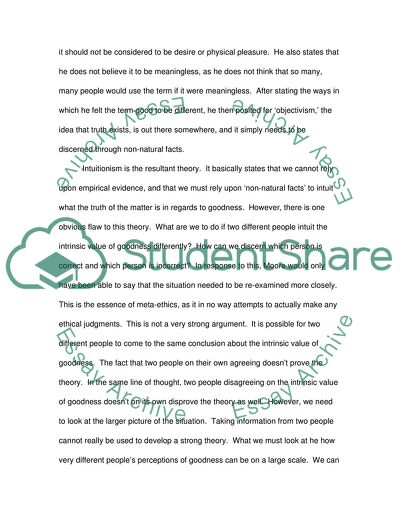 Intuitionism Versus Emotivism