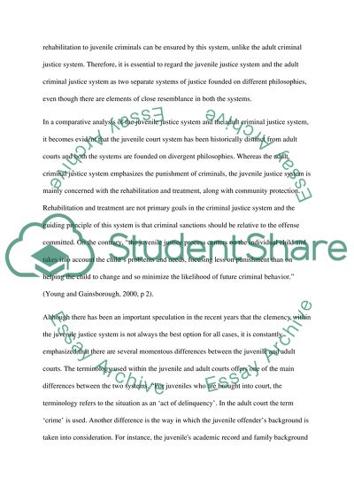 Juvenile and Adult Courts
