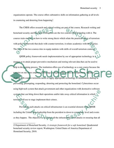 HTreats to Homeland Security